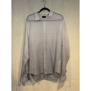 Men's 7 Diamonds Casual Button Down Shirt XXL White Black